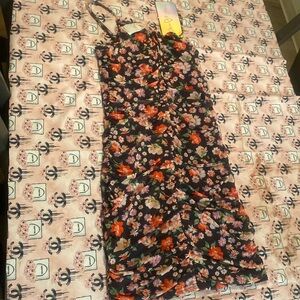 Floral dress! Perfect to show off legs in for the summer.